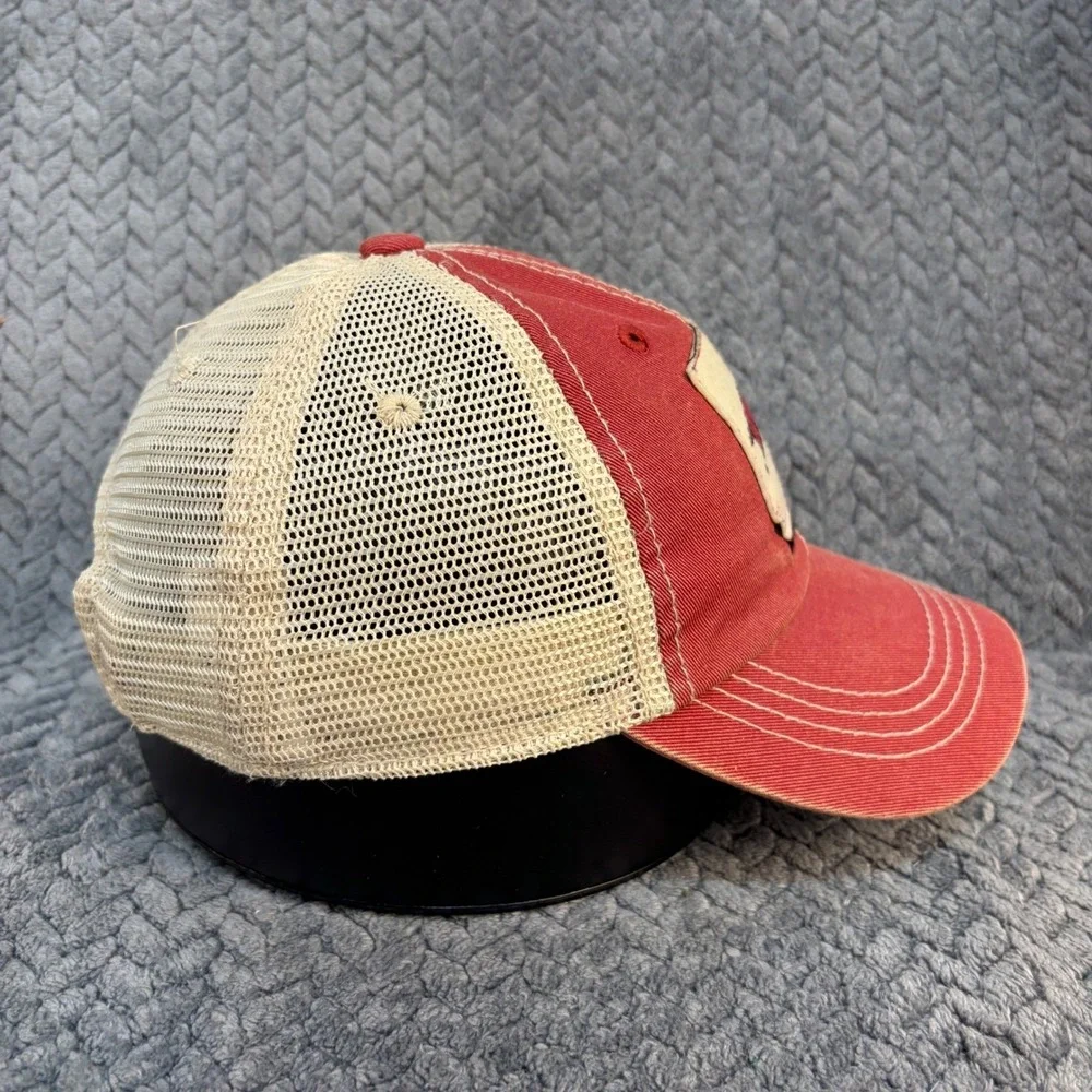 Arkansas Razorbacks Youth Trucker Hat Red Top of the World Snapback Cap